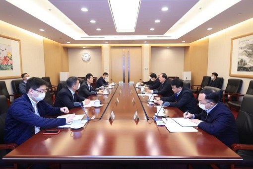 毛伟明董事长会见上海市委常委、副市长吴清